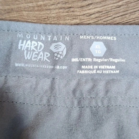 Mountain Hardwear Mesa Cargo Pant UPF 50 Hiking Backpacking Size XL Forest Green